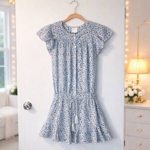 ✨ Sundays by Anthropologie Cinched Waist Floral Romper | Spring Daisies Size XS